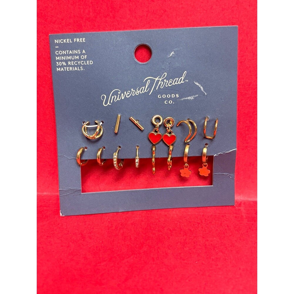 Universal Thread 8 Pair Earrings NEW